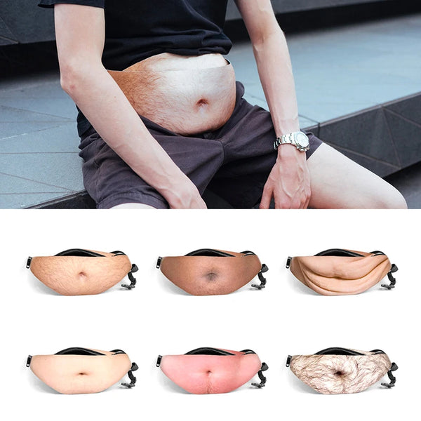 Funny Dad Bod Fanny Pack – Beer Belly Waist Bag for Men