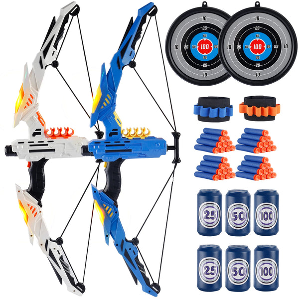 LED Archery Toy Set – Soft Dart Bow for Kids (Indoor & Outdoor)